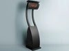 Bromic Tungsten 500 portable gas heater, 38500 BTU freestanding black outdoor radiant heater.