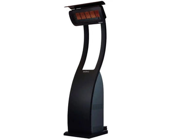Bromic Tungsten 500 portable gas patio heater, 38,500 BTU, black freestanding infrared outdoor heater.