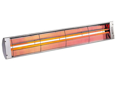 Bromic Cobalt 6000W electric infrared patio heater, stainless steel finish, ideal for commercial outdoor use.
