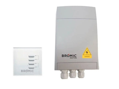 Bromic Smart-Heat electric heater wireless on/off switch and remote control system with waterproof receiver box.