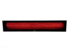 Bromic Platinum 4500W Marine Electric Infrared Heater turned on, showcasing its sleek black design and glowing red heating element.