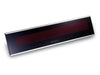 A slightly angled view of the Bromic Platinum 4500W Electric Heater, showing the parallel heating elements and the "Bromic" logo on the black face.
