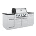 Broil King Imperial S 590i Grill Center with rotisserie, angled front view