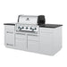 Broil King Imperial S 590i Grill Center with rotisserie, side angle
