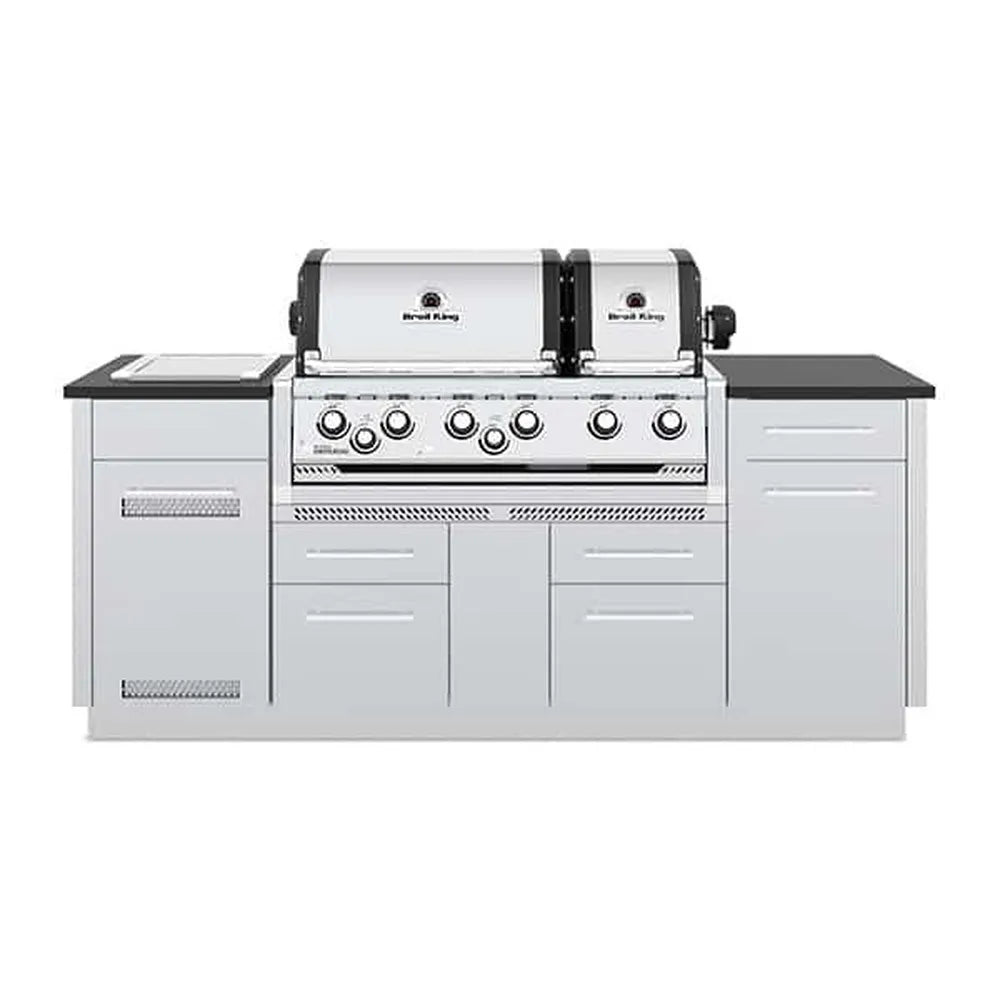 Broil King Imperial S 690i Grill Center dual ovens, front view