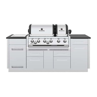 Broil King Imperial S 690i Grill Center dual ovens, front view