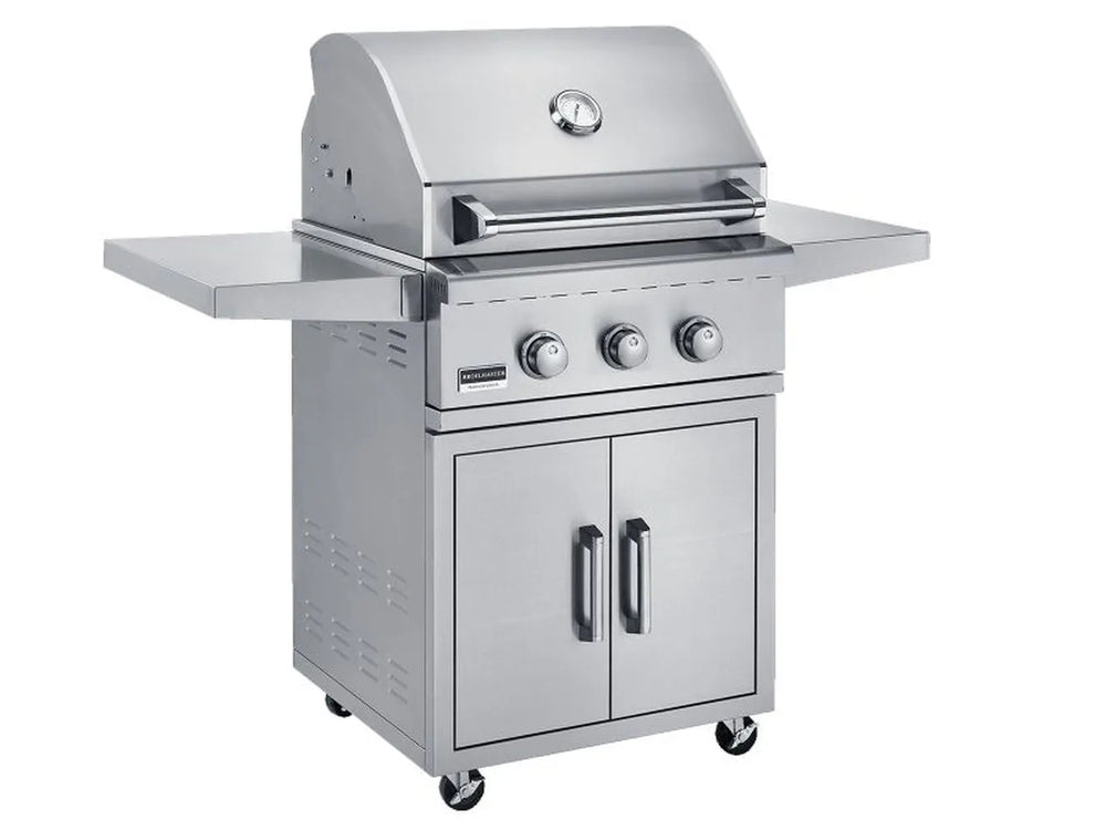 Broilmaster 25" Built-In Gas Grill, 3-Burner with Cart
