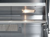 Built-in Broilmaster grill interior light for clear visibility while cooking.