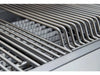 Extreme close-up of the round bar stainless steel cooking grates on the Broilmaster 25 inch built-in gas grill
