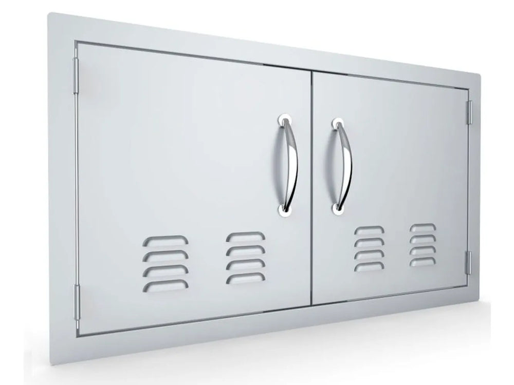 Angled view of Sunstone C-DD36 – shows the flush trim frame depth, handle shape, and vent placement.