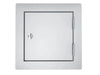 Sunstone C-SD12 12" flush utility access door in 304 stainless steel, square outdoor kitchen/service access panel with latch.