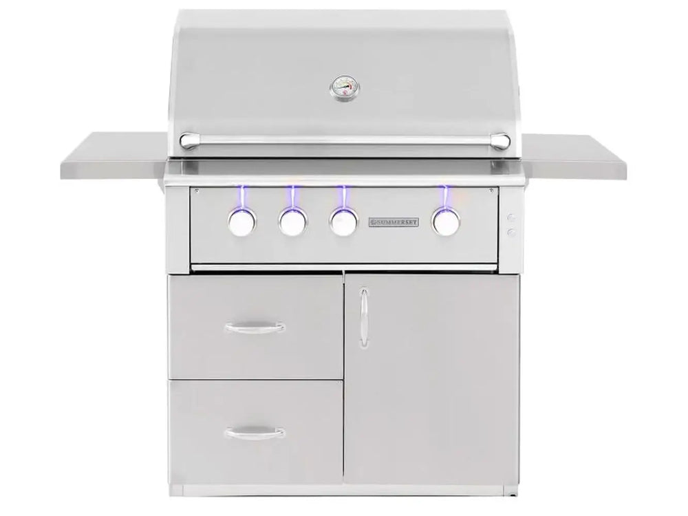 American Made Grills Alturi 36" Freestanding Grill Closed Lid