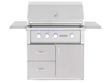 American Made Grills Alturi 36" Freestanding Grill Closed Lid