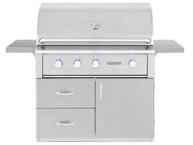 American Made Grills Alturi 42" Cart Gas Grill w/ Rotisserie Closed Lid