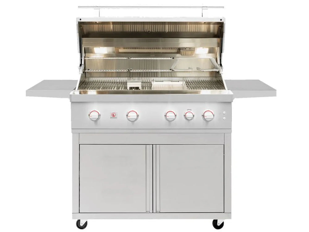 Summerset Quest 42" Deluxe Grill Cart – 304 Stainless with Quest 42" Grill