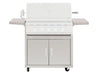 Summerset TRL 32-inch Gas Grill Cart, front view of 304 stainless steel cabinet with two drawers and cabinet door.