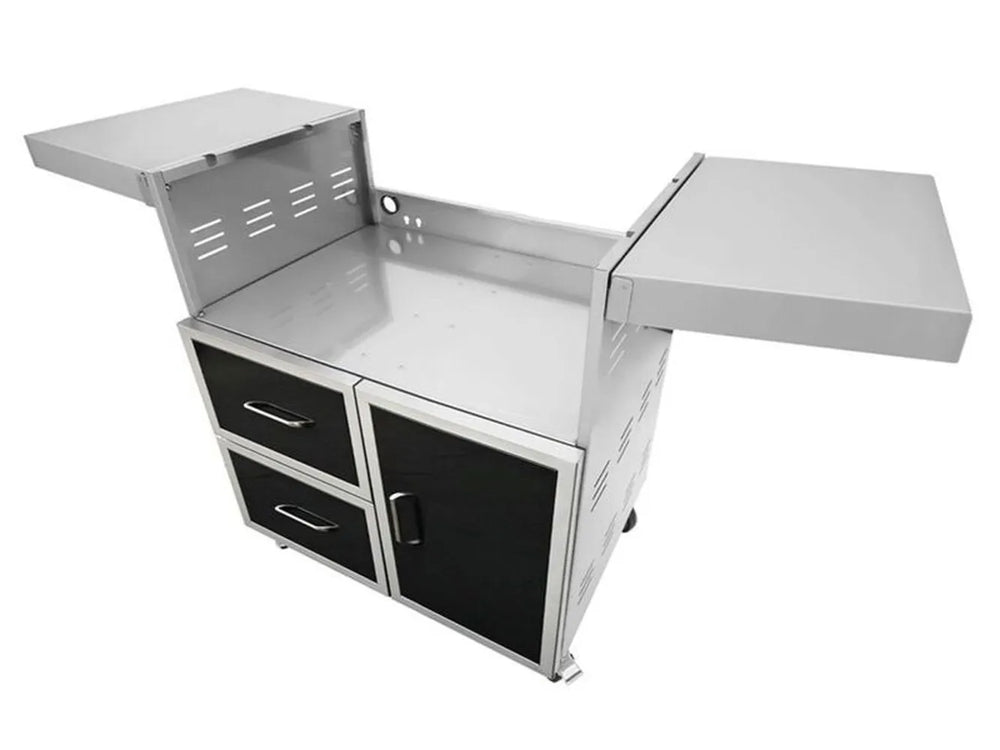 Wildfire WFCART30-BSS 30" Grill Cart – Black 304 SS