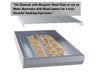 Sunstone charcoal smoking tray showing channels filled with wood chips and water reservoirs for flavorful smoking.