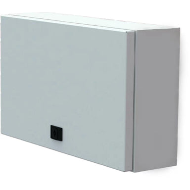 Bromic Affinity Smart Control On/Off unit, white wall-mounted receiver for multi-channel heater control.
