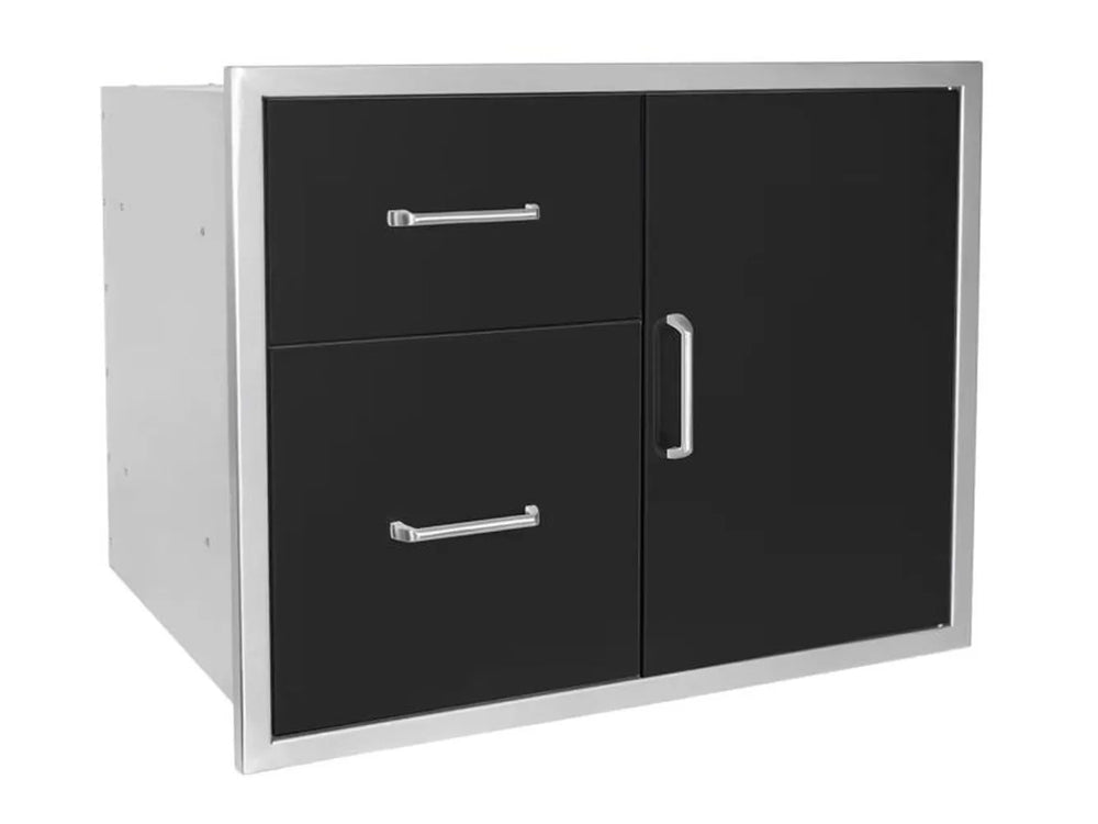 Wildfire WFDDWCOMBO3024-BSS Access Door & Drawer Combo Angled View