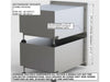 Sunstone modular cabinet components stacked in one cutout, showing DE-DPCF13 paper towel, holder paired with drawer unit for outdoor kitchens.