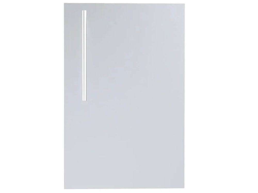 Sunstone DE-DVR15 15-inch 304 stainless steel single access door, right-swing design with vertical handle, front view.