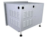 Rear view of Sunstone DE-LPCTD30 stainless cabinet with ventilation louvers and utility access holes for outdoor kitchen installation.