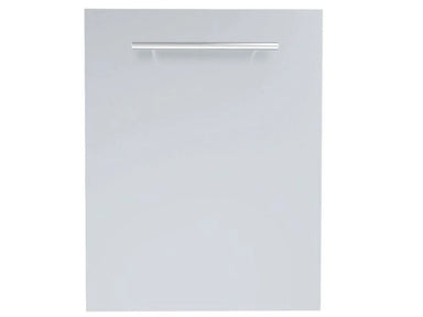 Front view of Sunstone DE-TRD18 raised-panel trash drawer cabinet in stainless steel with wide handle for outdoor kitchen storage.”