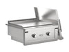 Videl Grills 30-inch stainless steel griddle with hinged cover for outdoor kitchen islands