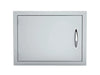 Front view of Sunstone DH1724 17-Inch by 24-Inch 304 Stainless Steel Access Door with vertical designer handle.