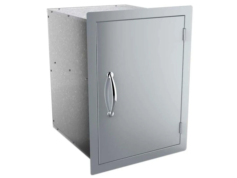 Same unit at a slight angle, showing the depth of the storage box behind the face frame.