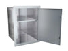 Door open showing the interior storage cavity with a shelf.