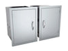 A pair of the same pantry units pictured together (each is a single-door pantry).