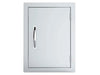 Sunstone DV1420 reversible vertical access door, flush-mount 304 stainless steel panel for outdoor kitchen islands with sleek handle and left/right swing install.