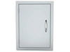 Sunstone DV1724 vertical access door, 17" x 24" flush-mount 304 stainless steel panel for outdoor kitchens and BBQ islands with clean, modern handle.