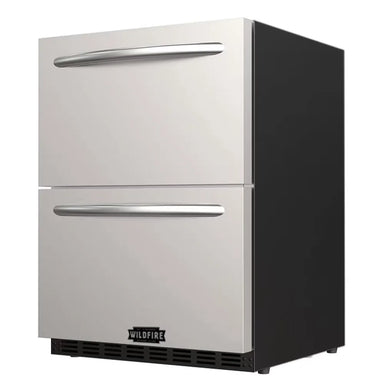 Wildfire WFRDD24 24" Dual Drawer Refrigerator Angled View