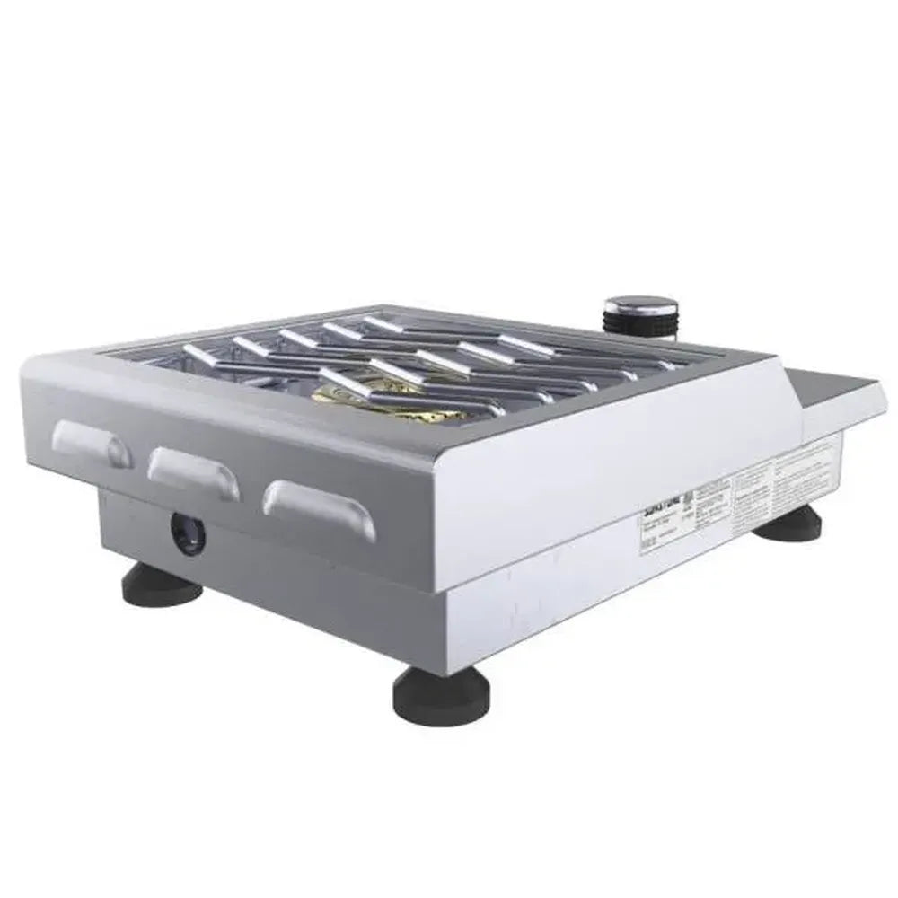 Sunstone SUN13VSB 13-inch stainless steel single burner cooktop for outdoor kitchen use