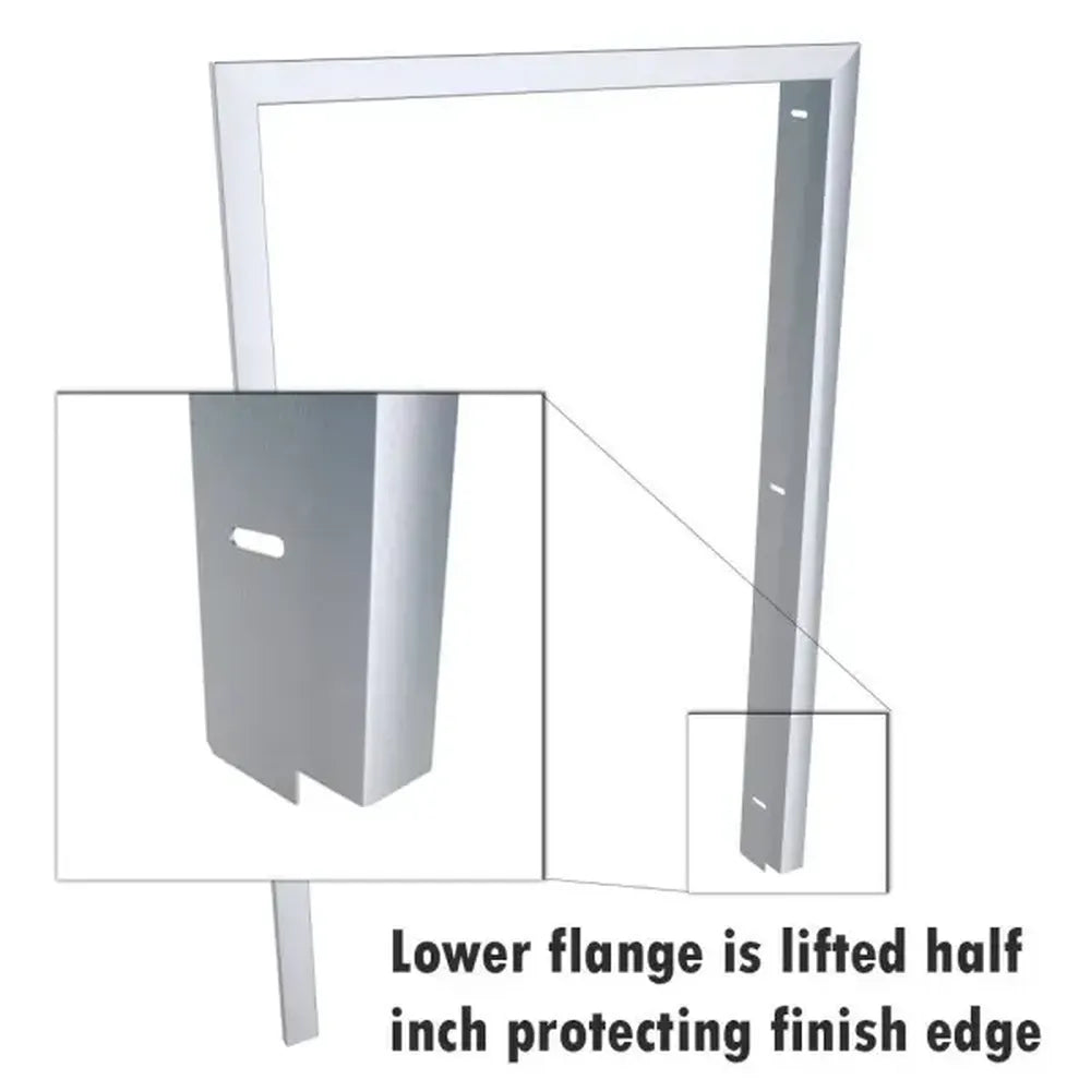 Sunstone BA-TRIM21 stainless fridge trim frame with raised lower flange detail, 21-inch 304 SS trim kit for clean finish edge.
