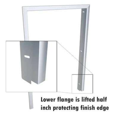 Sunstone BA-TRIM21 stainless fridge trim frame with raised lower flange detail, 21-inch 304 SS trim kit for clean finish edge.
