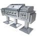 Sunstone Ruby Elite Pro Trio Post Mount 304 stainless steel grill with pedestal base mounts