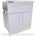 Sunstone Designer Upgrade face panel on a 30-inch warming drawer stacked atop a DE-DDP30 dry storage pantry cabinet in 304 stainless steel.