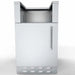 Front view of Sunstone SAC20CSDL 20" stainless appliance cabinet with left-hinged door and vented toe-kick for outdoor kitchens.