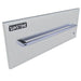 Close-up front view of the Sunstone SAP30WDDE Designer Series 30-inch warming drawer face panel showing the polished chrome handle and embossed Sunstone logo.