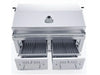 Sunstone EMCHDZ42 dual grilling zones with adjustable burn trays and gas burners below