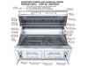 Sunstone EMCHDZ42 removable ash drawer and charcoal tray system for easy maintenance