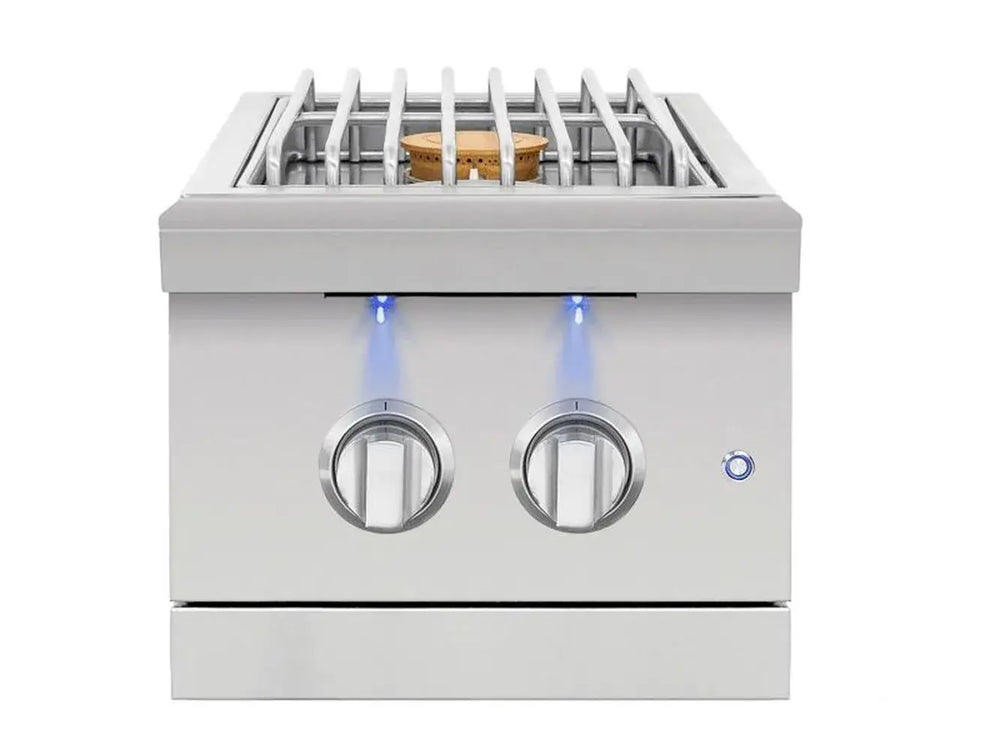 American Made Grills Encore ENCSB2 Built-in Double Side Burner - 24,000 BTU for outdoor kitchen