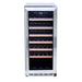 Summerset RFR-15W 15-inch Outdoor Wine Cooler with glass door, stainless steel frame.