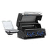 Broil King Baron 490 IR 4-burner built-in grill with open lid, angled view