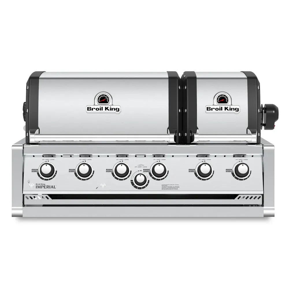 Broil King Imperial S 670 Built-In Grill, 6-Burner Gas Front View