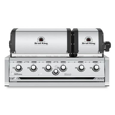Broil King Imperial S 670 Built-In Grill, 6-Burner Gas Front View